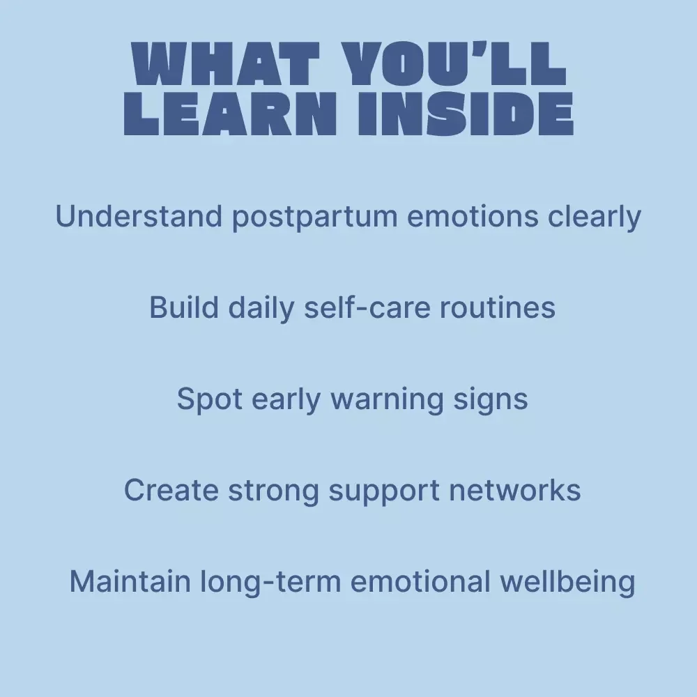 Postpartum Mental Health Support | Compassionate Postpartum Mental Health Support eBook for New Moms, Emotional Healing, Self-Care & Long-Term Well-Being