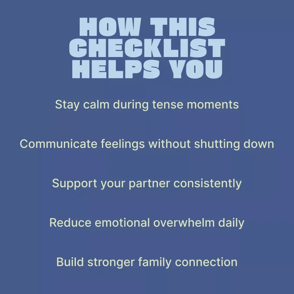 Emotional Support Tips for New Dads Checklist | Practical emotional support tips for new fathers | Instant Digital Download