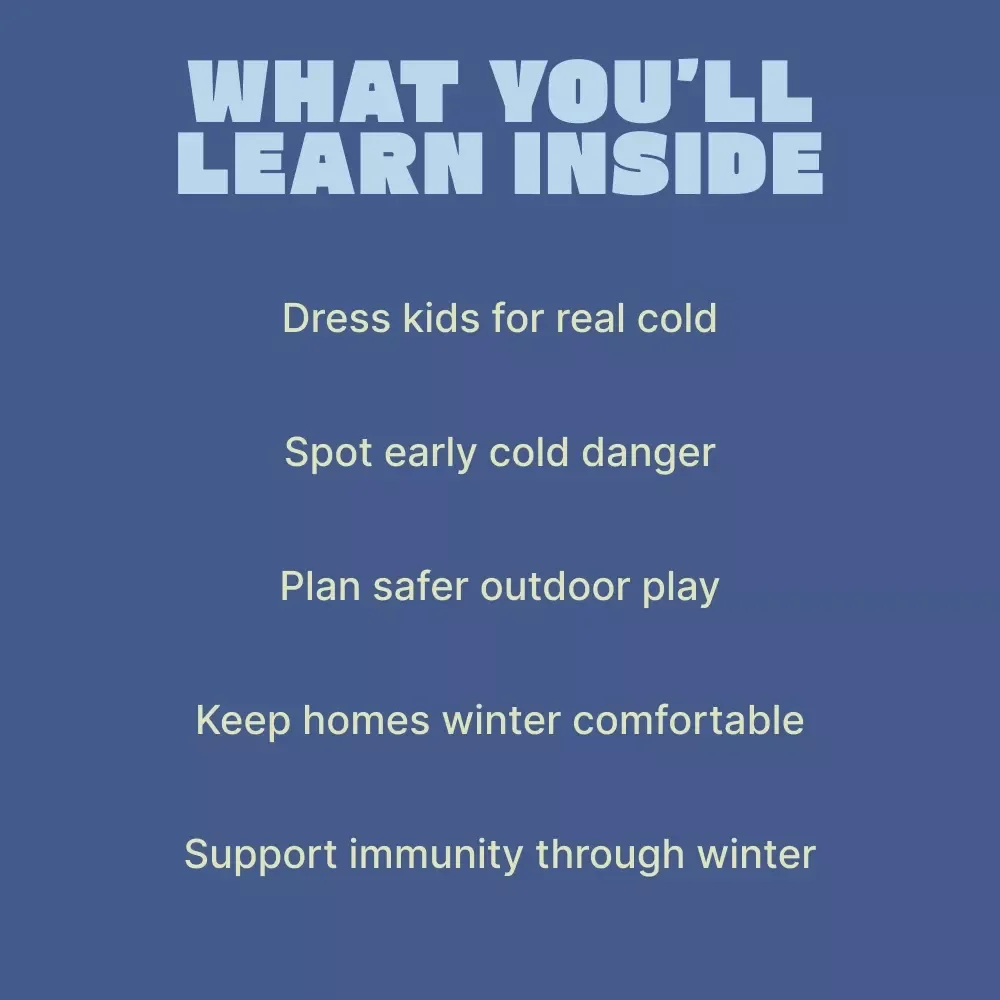 Protecting Kids From Winter Cold – Essential Ebook with Children Winter Cold Protection Tips for Parents & Caregivers