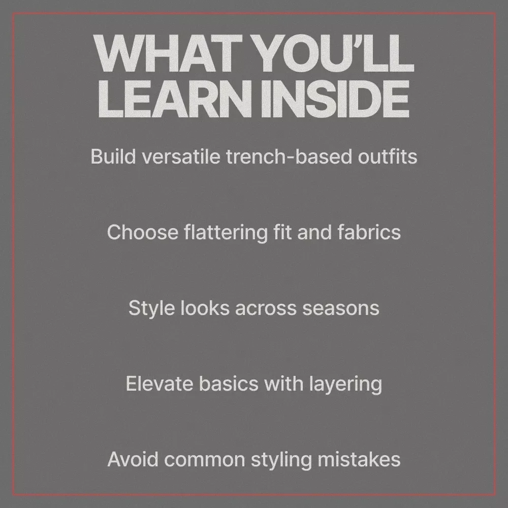 Mastering Outfits with Classic Trench Coats – Modern Style Guide for Effortless, Modern Outfits with Classic Trench Coats
