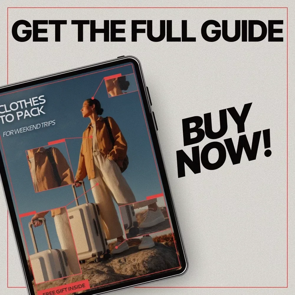 Clothes to Pack for Weekend Trips – Smart Travel Guide for What Clothes to Pack for a Weekend Trip | Easy Packing Checklist & Outfit Planning eBook