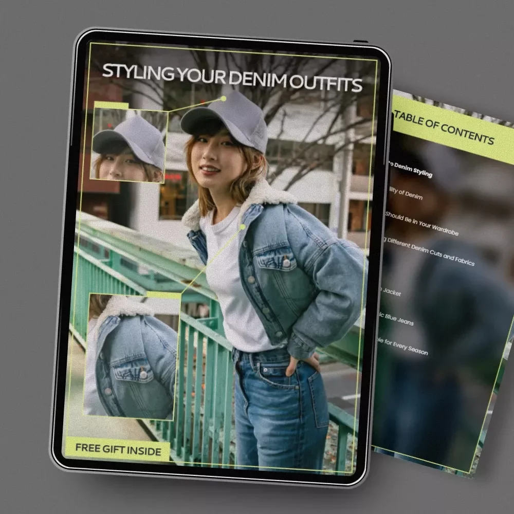 Styling Your Denim Outfits | eBook Guide on how to style denim outfits | Everyday Denim Looks, Seasonal Styling & Fit Tips