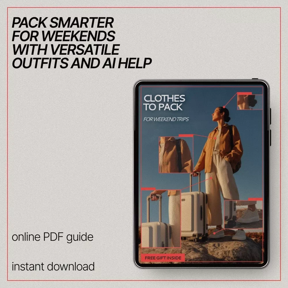 Clothes to Pack for Weekend Trips – Smart Travel Guide for What Clothes to Pack for a Weekend Trip | Easy Packing Checklist & Outfit Planning eBook