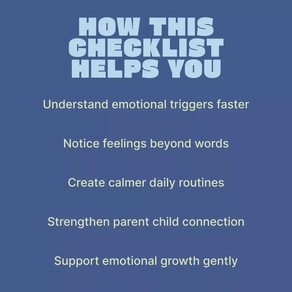 Understanding Children’s Feelings – Practical Checklist for Parents Using ai tools for understanding child emotions | Emotional Awareness & Parenting Support