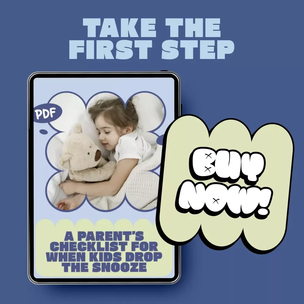 A Parent’s Checklist for When Kids Drop the Snooze | Printable Toddler & Preschool Nap Transition Guide | Calm Bedtimes & Sleep Clarity