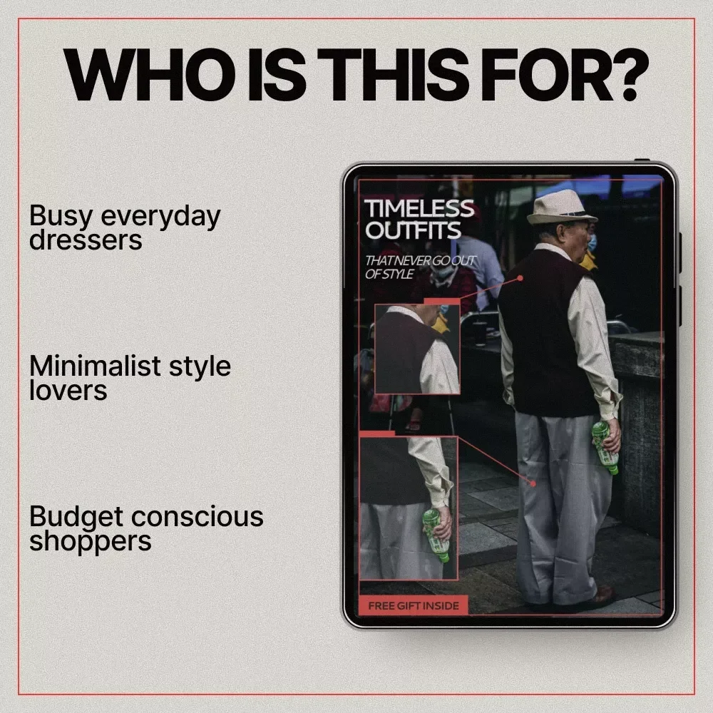 Timeless Outfits That Never Go Out of Style | Classic Wardrobe Staples Ebook | Effortless, Sustainable Fashion Guide