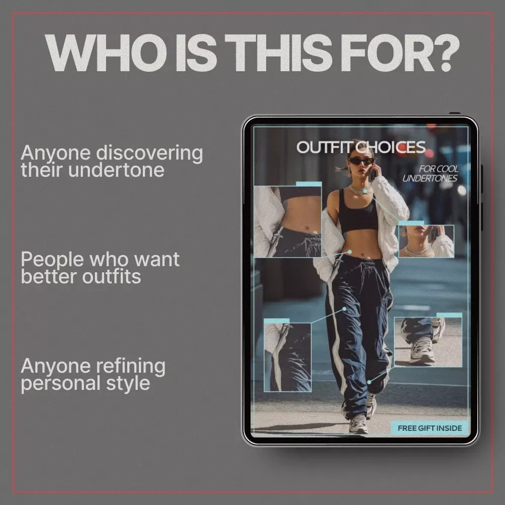 Outfit Choices for Cool Undertones – Ebook Guide to what outfit colors suit cool undertones, Build a Flattering Wardrobe with Confidence