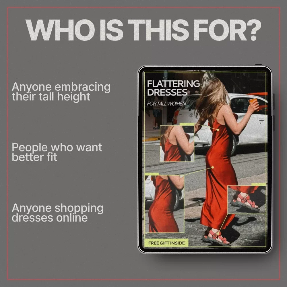 Flattering Dresses for Tall Women | Style Guide Ebook Answering what dresses suit tall women for Every Occasion