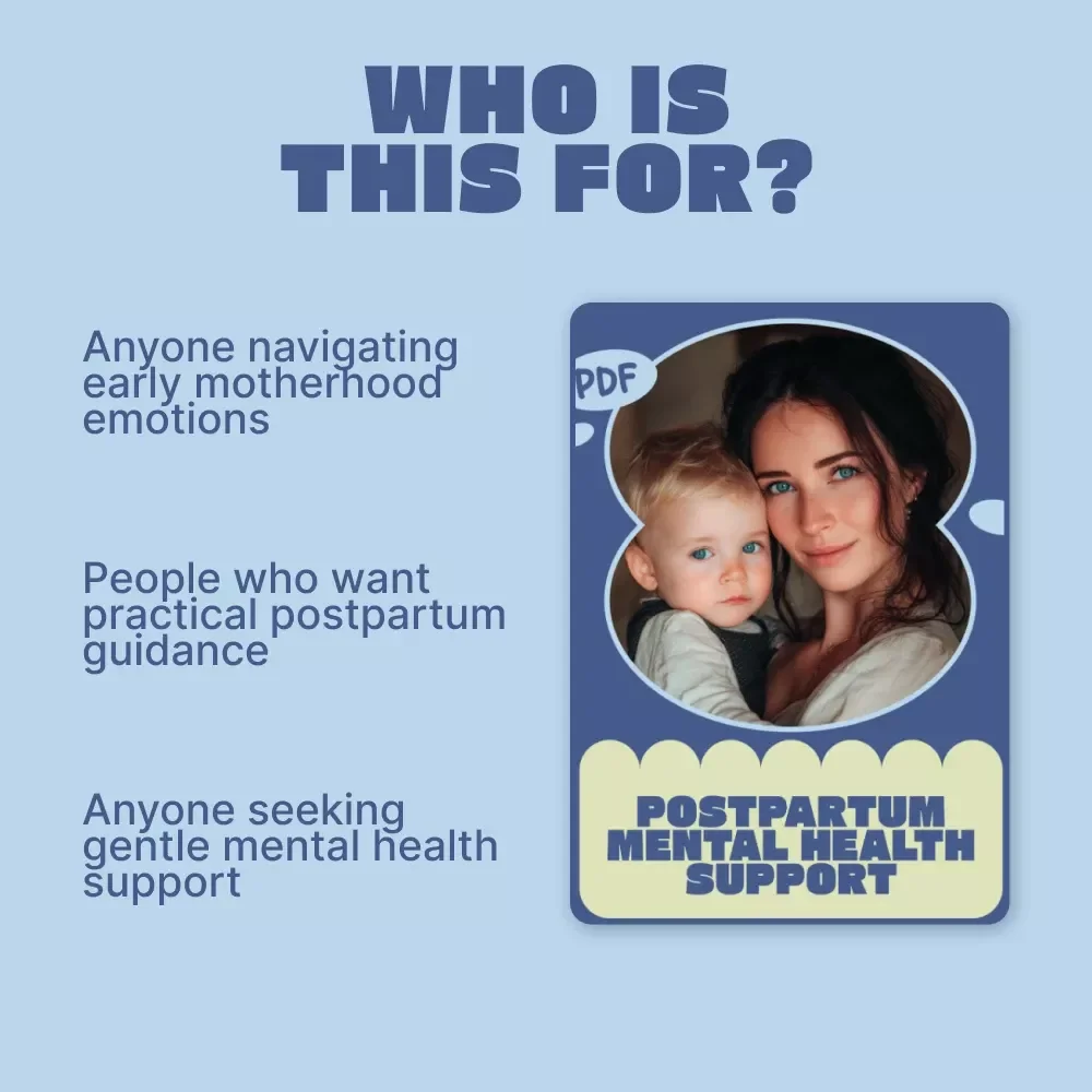 Postpartum Mental Health Support | Compassionate Postpartum Mental Health Support eBook for New Moms, Emotional Healing, Self-Care & Long-Term Well-Being