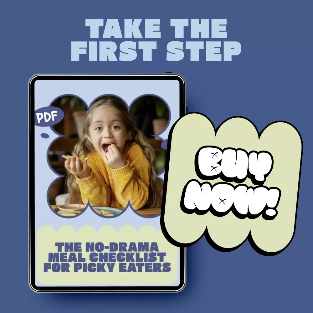 The No-Drama Meal Checklist for Picky Eaters | Printable Checklist for Stress-Free Family Dinners & Easy Meal Ideas for Picky Eaters