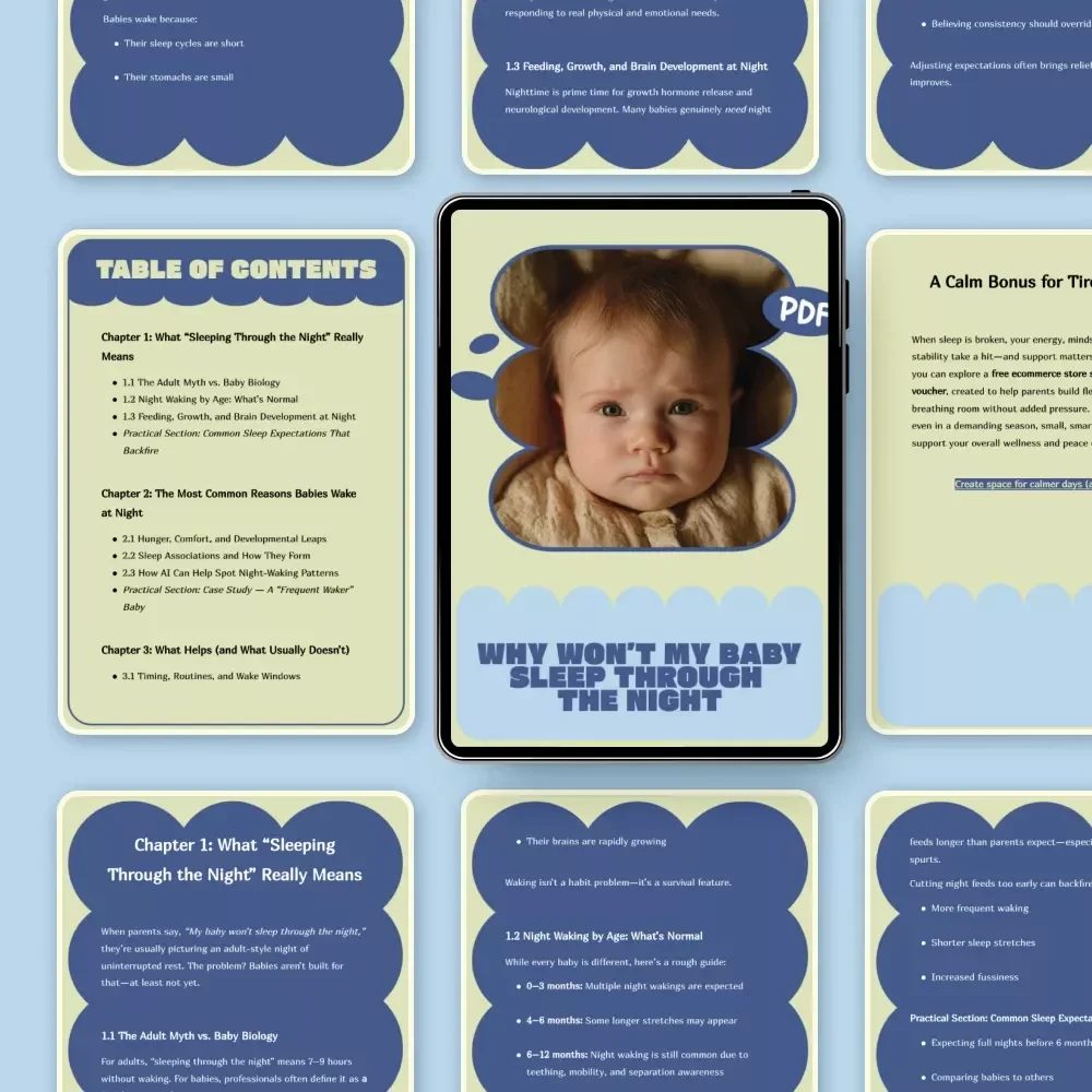 Why Won’t My Baby Sleep Through the Night – Gentle Science-Based Baby Sleep Guide for Exhausted Parents | Understand Night Wakings, Routines & Realistic Sleep Expectations