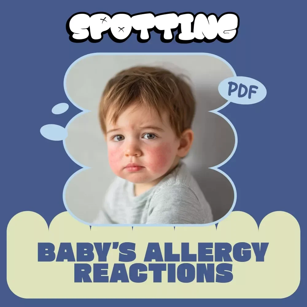 Spotting Baby’s Allergy Reactions | Printable Checklist for New Parents | Signs of Baby Allergy Reactions Tracker & Early Warning Guide