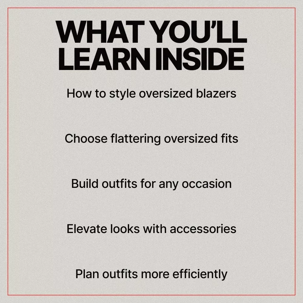 Oversized Blazers for Effortless Style | Complete Style Guide on How to Wear Oversized Blazers with Confidence