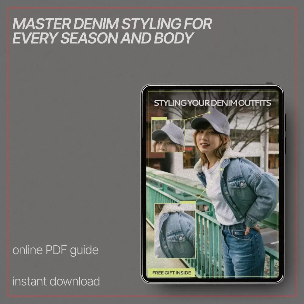 Styling Your Denim Outfits | eBook Guide on how to style denim outfits | Everyday Denim Looks, Seasonal Styling & Fit Tips