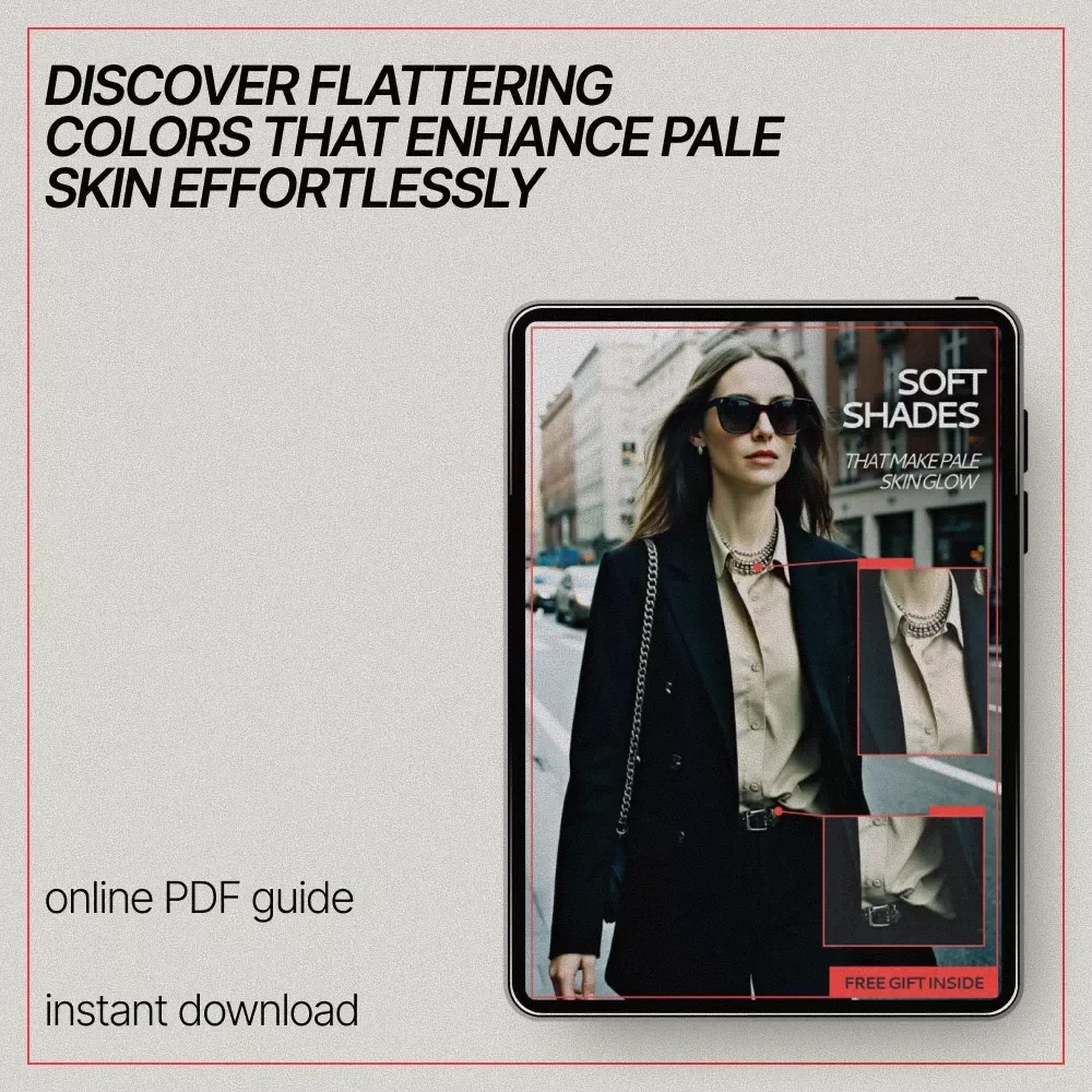 Soft Shades That Make Pale Skin Glow – Digital Color Guide for Pale Skin, Undertones & Everyday Styling Confidence