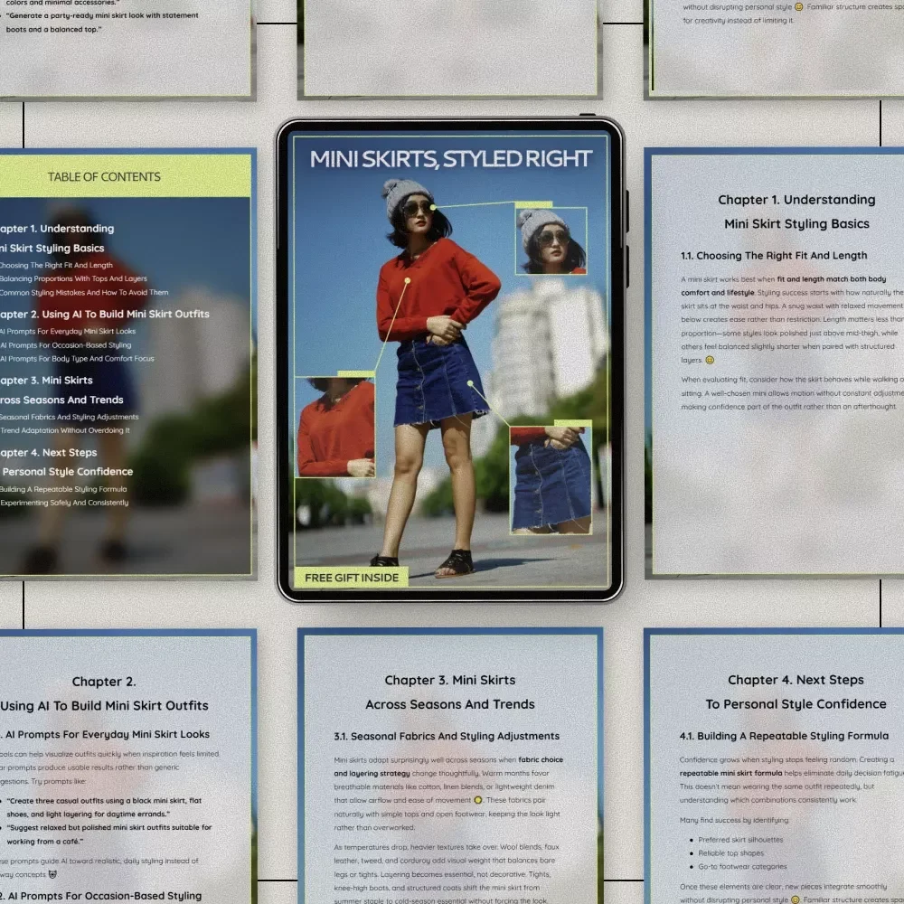 Mini Skirts, Styled Right – A Practical Guide on How to Style Mini Skirts With Confidence, Balance, and AI-Powered Outfit Ideas