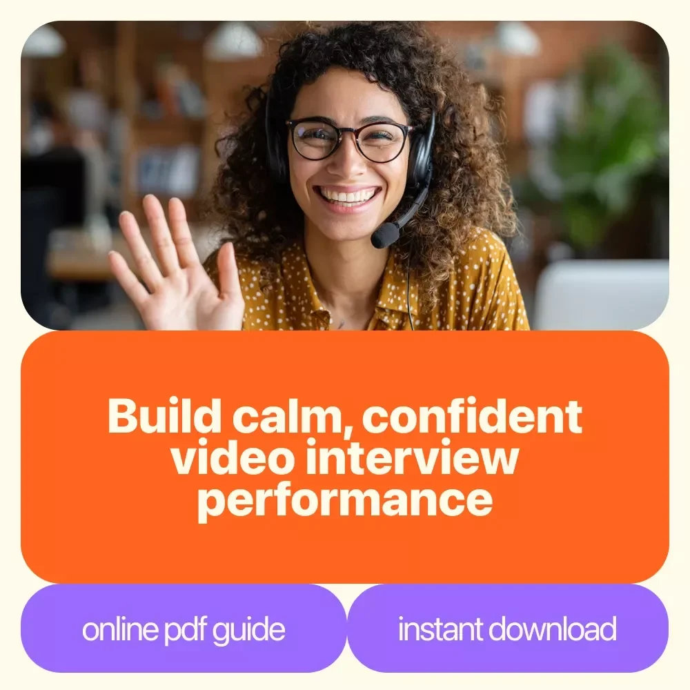 Shine On Screen: How to Be Confident in a Video Interview | Digital Guide to Camera Confidence & Virtual Interview Success