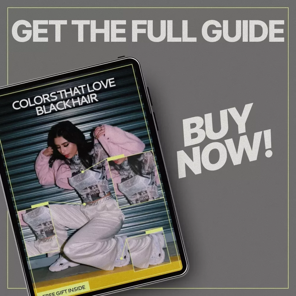 Colors That Love Black Hair | Style Guide Answering What Outfit Colors Suit Black Hair | Digital Download