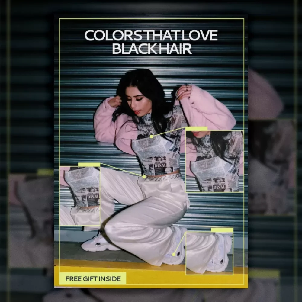 Colors That Love Black Hair | Style Guide Answering What Outfit Colors Suit Black Hair | Digital Download