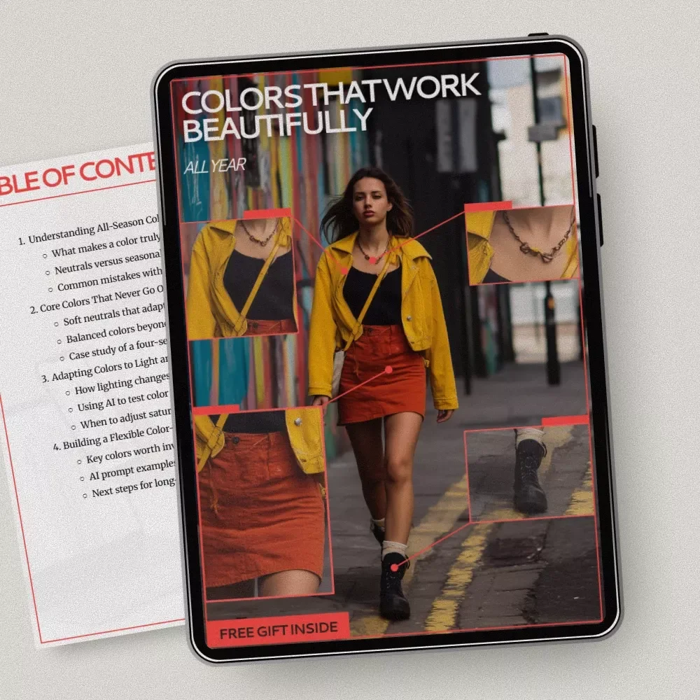 Colors That Work Beautifully All Year | All-Season Color Palette Guide, Timeless Neutrals, Flexible Wardrobe Planning eBook