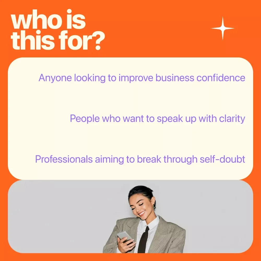 The Bold Business Confidence Checklist: Your Action Plan to Show Up, Speak Up & Succeed in Business