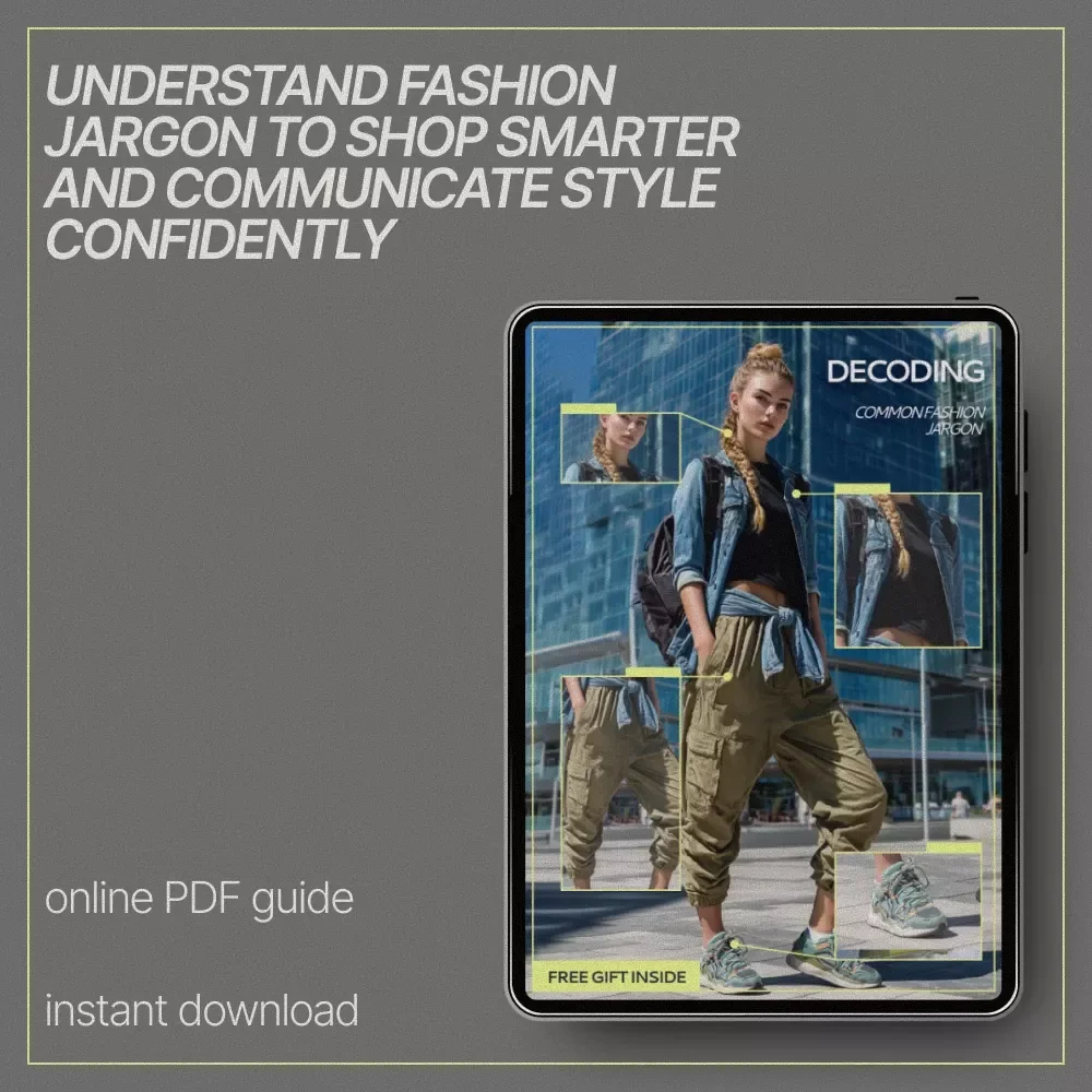 Decoding Common Fashion Jargon | Easy Style Guide eBook | Common Fashion Jargon Explained for Shoppers, Creators & Trend Lovers
