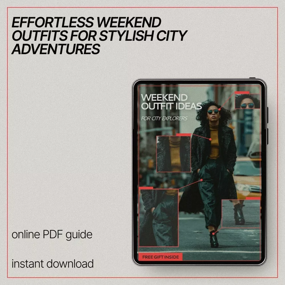 Weekend Outfit Ideas for City Explorers | Digital Style Guide for Weekend Outfits, City Style, Capsule Wardrobe & Travel Fashion Download