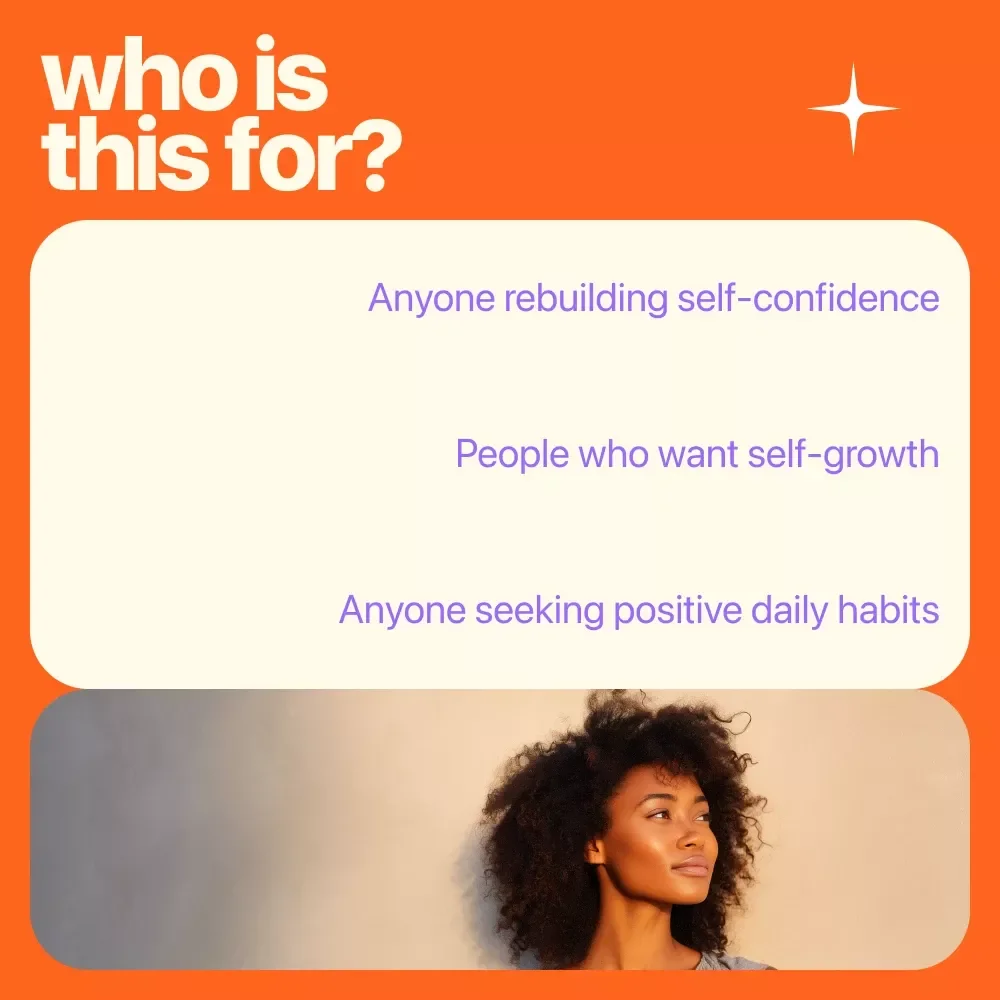 Your Confidence Kickstart Checklist: Simple Steps to Boost Self-Esteem Today | Printable Self Esteem Activities for Adults | Daily Confidence Builder