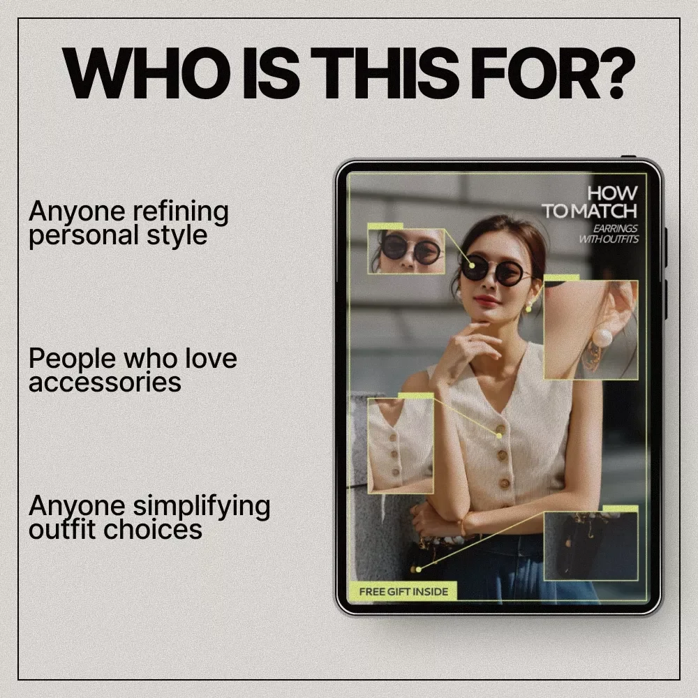 How to Match Earrings with Outfits – Complete Style Guide eBook for Effortless Jewelry Pairing & Everyday Looks