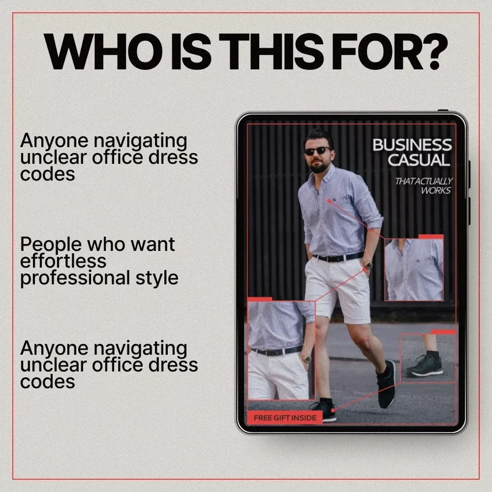 Business Casual That Actually Works | Practical Style Guide eBook Explaining What Clothes Work for Business Casual