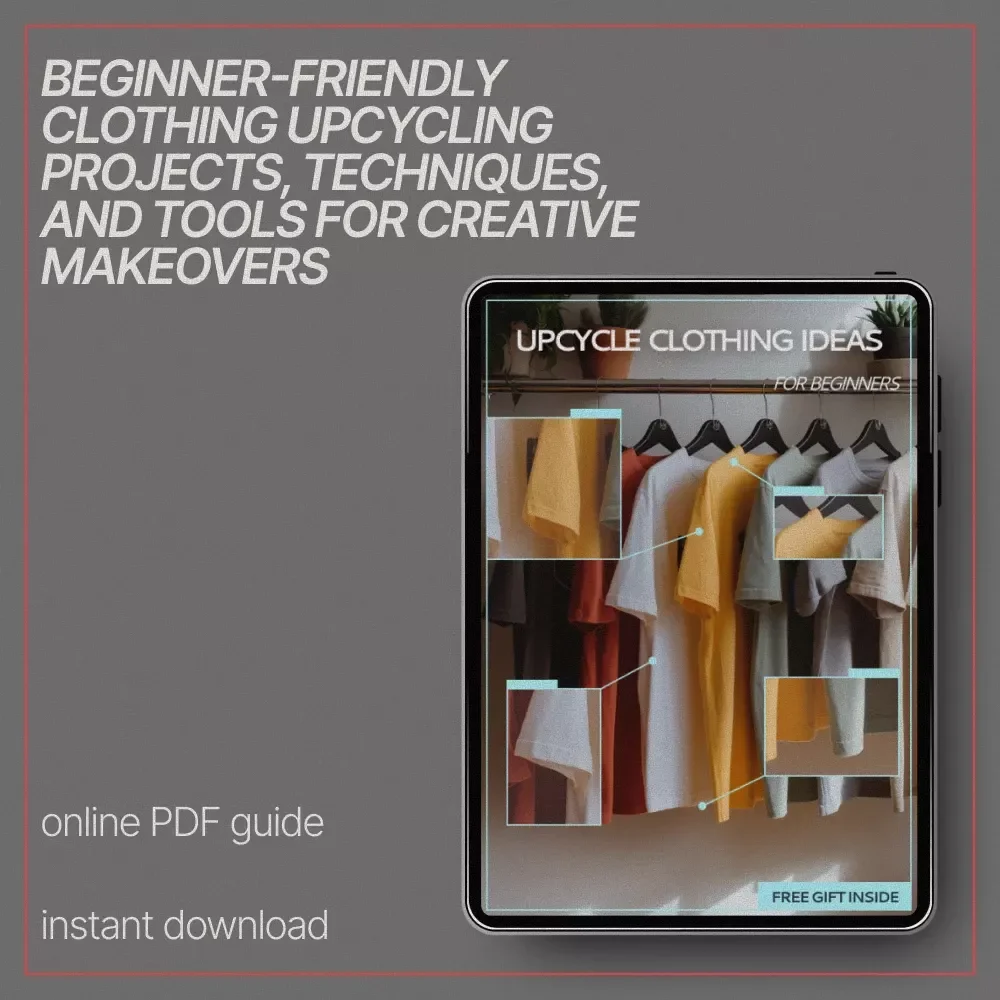 Upcycle Clothing Ideas for Beginners | Creative DIY Fashion Guide | Easy Sustainable Wardrobe Projects | Digital Download