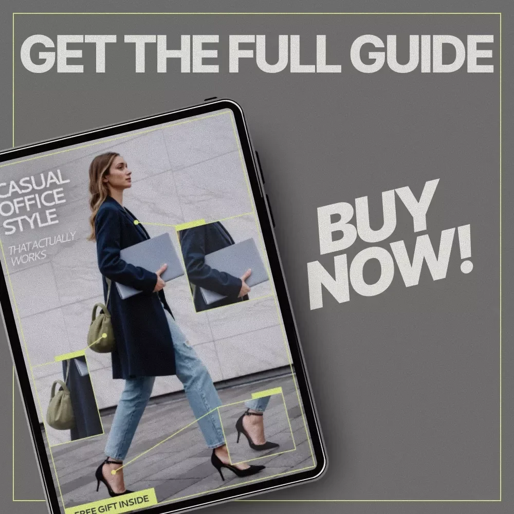 Casual Office Style That Actually Works | Ebook Guide on What Outfits Suit Casual Office Work | Smart Casual Workwear Capsule