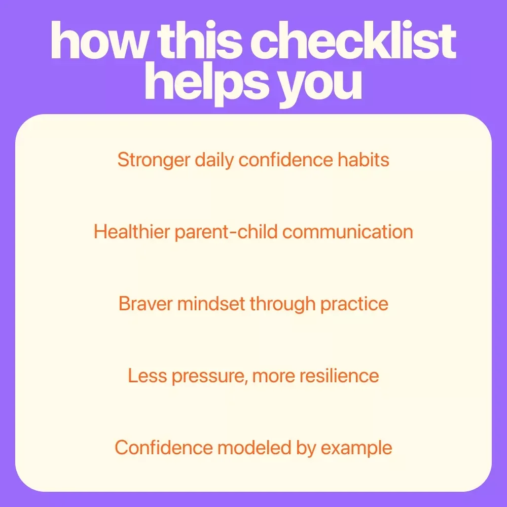 The Confidence Kickstart Checklist: 12 Simple Ways to Empower Your Daughter (and Yourself!) | Printable Parenting Confidence Guide | How to Make My Daughter More Confident