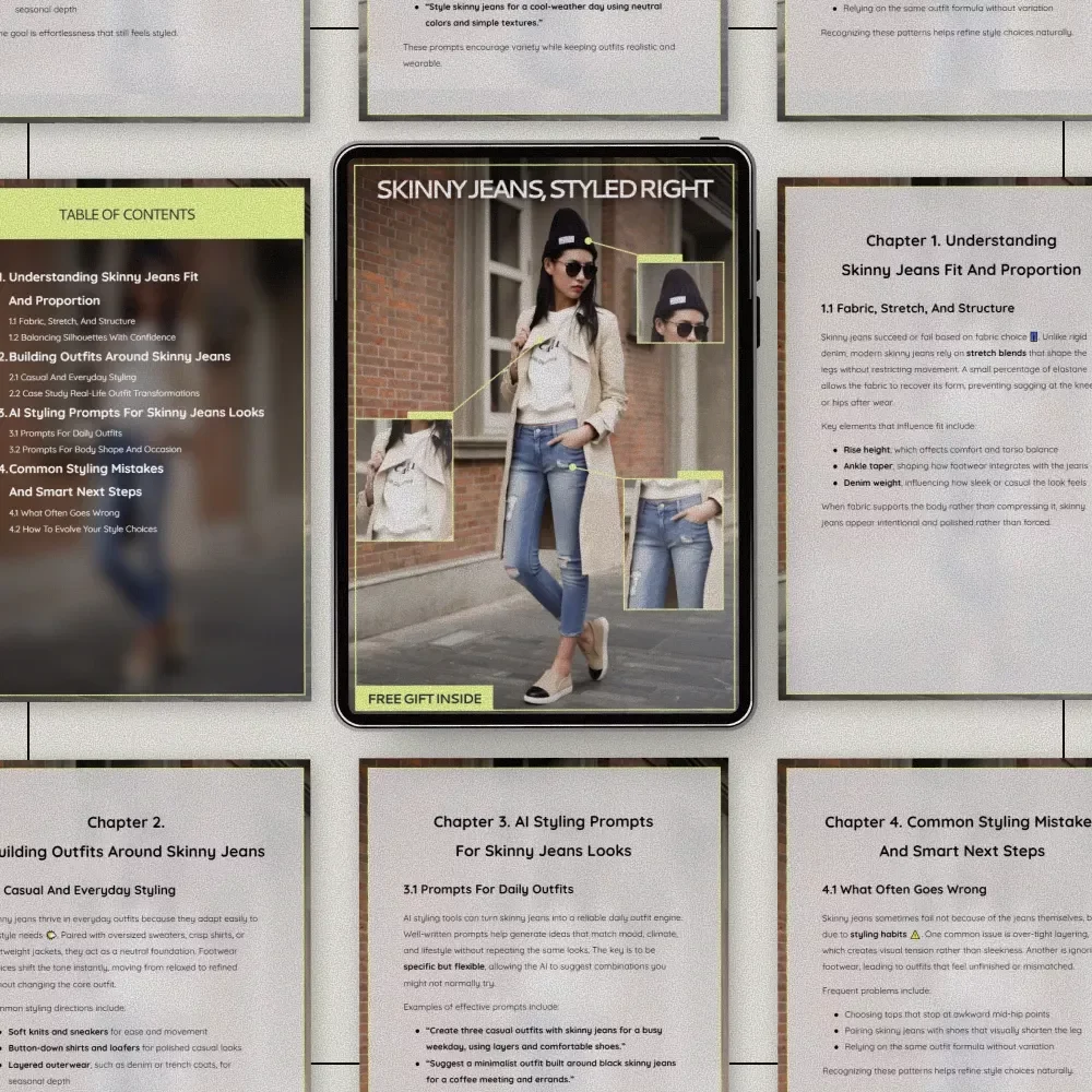 Skinny Jeans, Styled Right – A Practical Guide on How to Style Skinny Jeans With Confidence, Proportion, and Modern Outfit Ideas