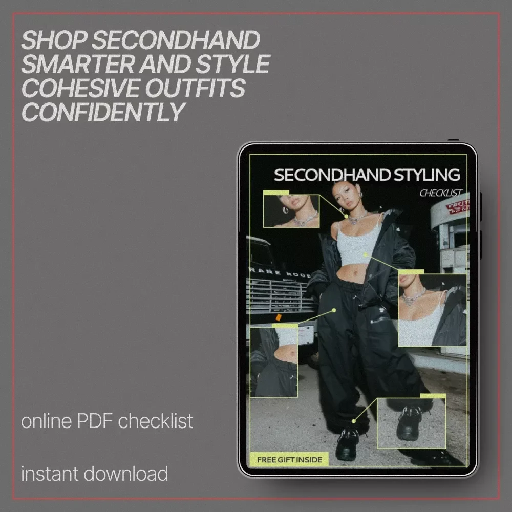 Secondhand Styling Checklist | Digital Thrift Shopping Guide