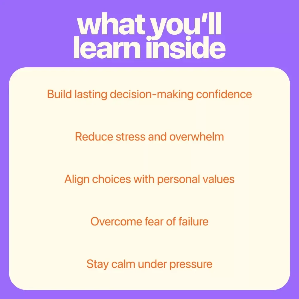 Sure Steps: A Confident Path to Better Decisions - eBook & Guide for Confident Decision Making