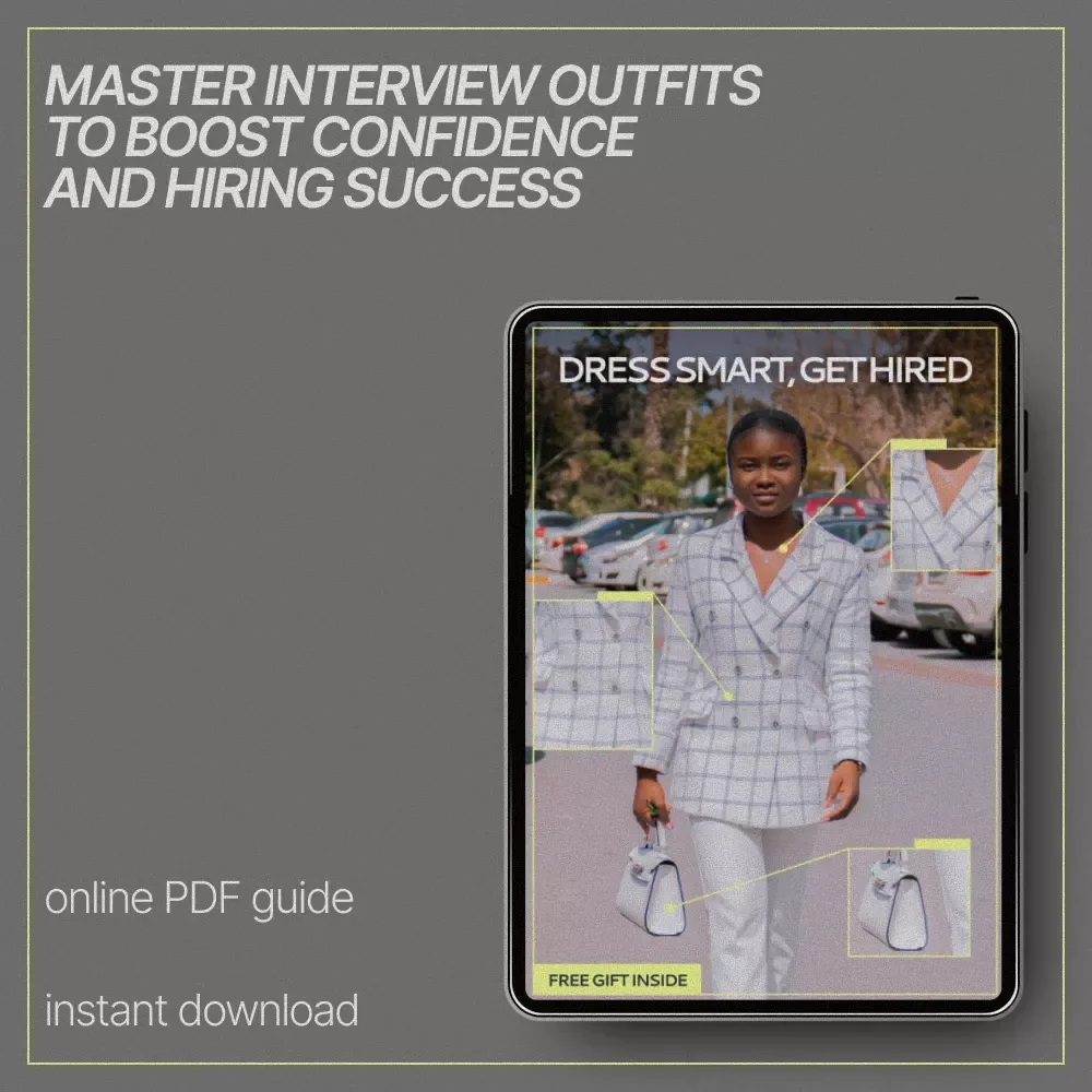 Dress Smart, Get Hired – Interview Outfit Guide eBook | What Outfits Are Best for Interviews, First Impressions & Career Success