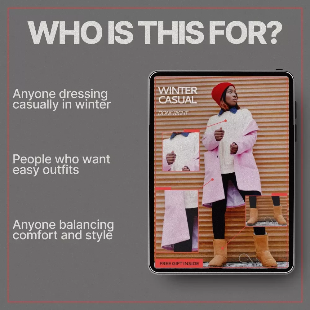 Winter Casual Done Right – Ebook Guide on How to Dress for Casual Winter Days with Effortless Style