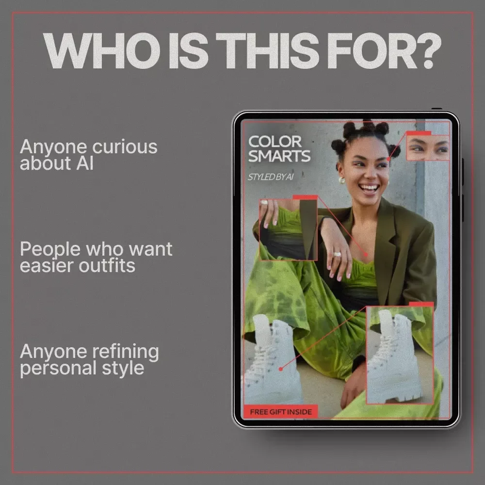 Color Smarts, Styled by AI – Smart Fashion Guide for AI Color Palette Outfit Suggestions & Effortless Styling
