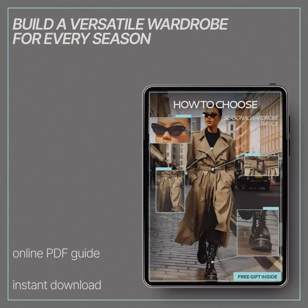How to Choose Seasonal Wardrobe Basics – Digital Style Guide, Capsule Wardrobe Planner, Seasonal Clothing Checklist, Smart Closet Essentials eBook