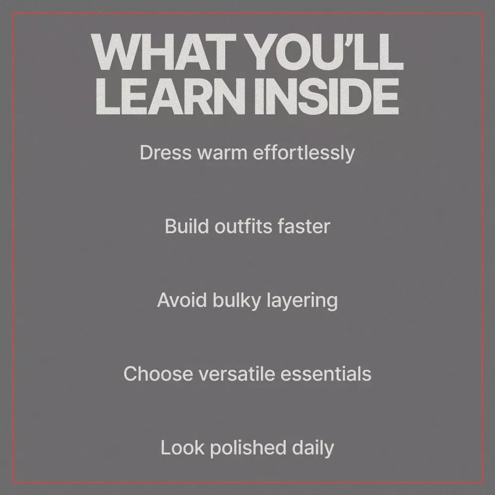 Winter Casual Done Right – Ebook Guide on How to Dress for Casual Winter Days with Effortless Style
