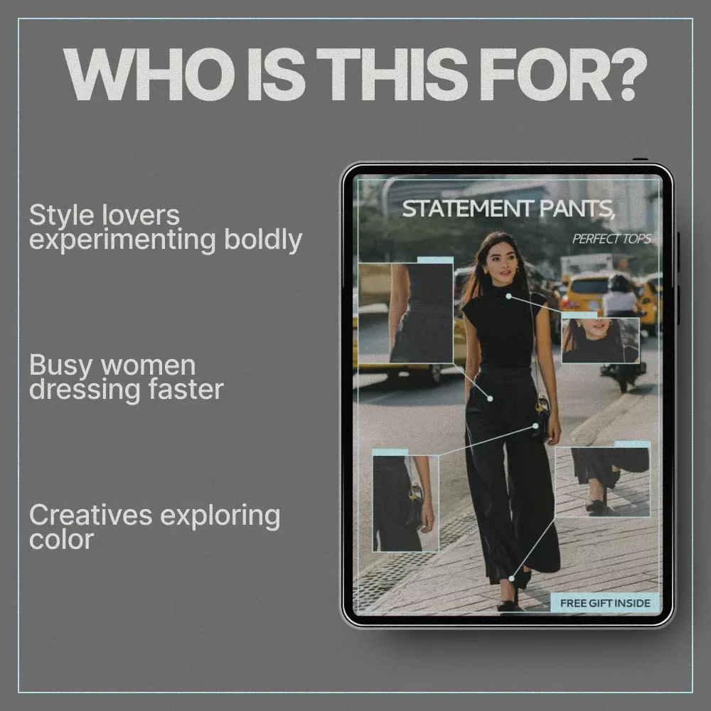 Statement Pants, Perfect Tops – Checklist | How to Match Statement Pants With Tops | Digital Fashion Styling Guide
