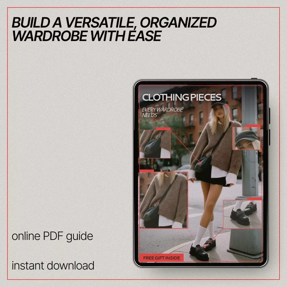 Clothing Pieces Every Wardrobe Needs – Ultimate Wardrobe Essentials Guide | Digital Download eBook & Checklist for a Versatile, Organized Closet