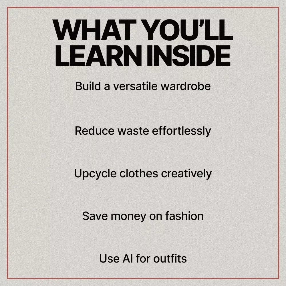 Fresh Ideas for Slow Fashion | Digital Guide with Practical Slow Fashion Ideas, Mindful Wardrobe Tips, DIY Upcycling & AI Styling Inspiration