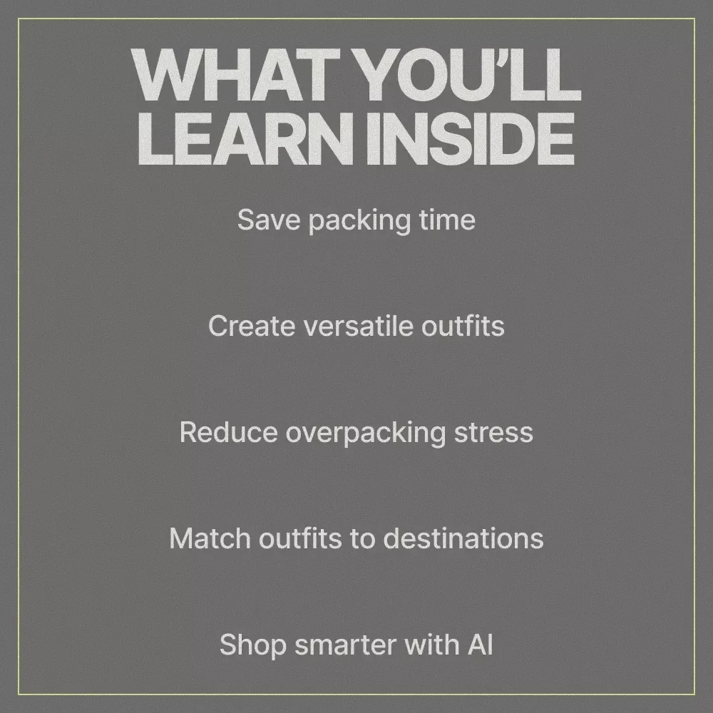 AI Tools for Effortless Travel Outfit Planning – Smart Packing Guide with AI Apps to Plan Travel Outfits, Digital Download for Stylish & Stress-Free Trips