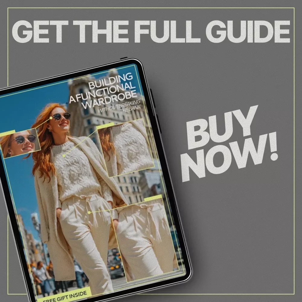 Building a Functional Wardrobe Without Breaking the Bank – eBook Guide on how to create a functional wardrobe on a budget, Smart Styling, Closet Essentials & Shopping Tips