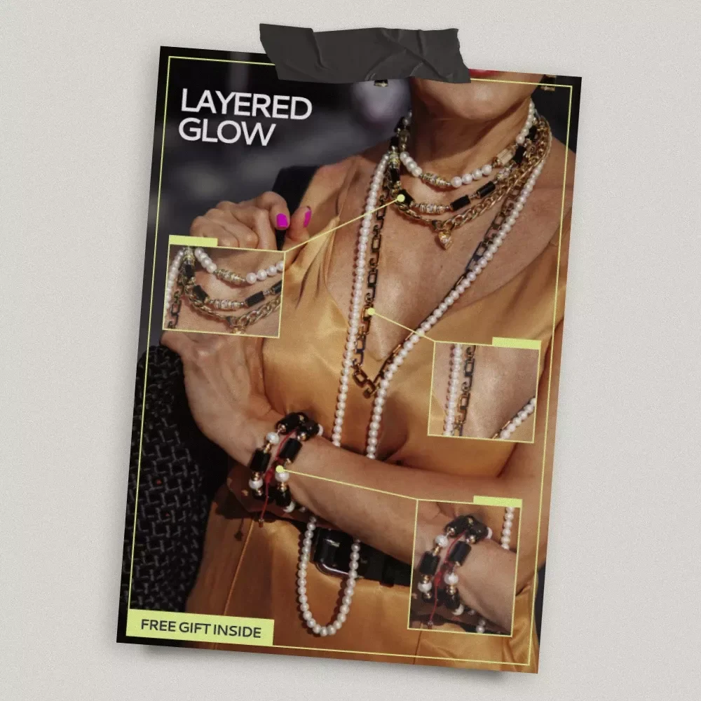 Layered Glow – Necklace Layering Checklist | How to Layer Necklaces Properly | Everyday Jewelry Styling Guide