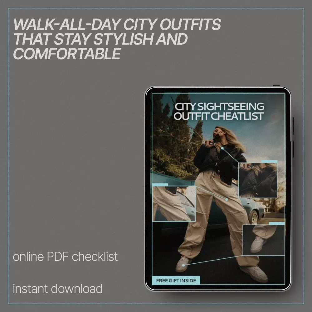 City Sightseeing Outfit Cheatlist – What Outfits Are Good for City Sightseeing | Travel Outfit Checklist for Comfortable & Stylish Exploring