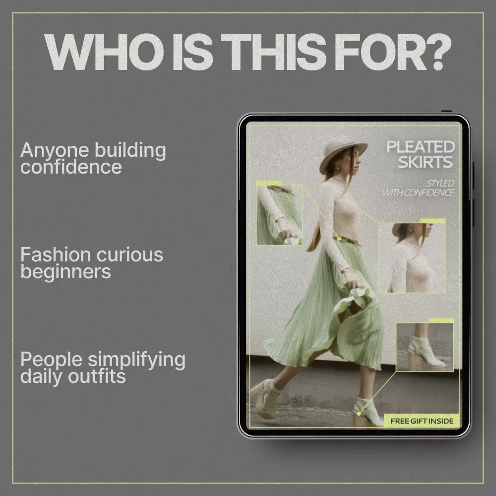 Pleated Skirts, Styled With Confidence | How to Style Pleated Skirts Guide | Modern Outfit Ideas, AI Styling Prompts & Everyday Looks