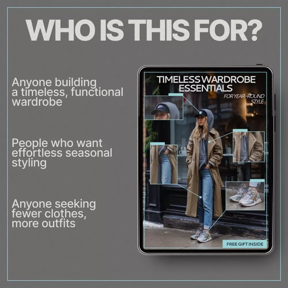 Timeless Wardrobe Essentials for Year-Round Style | Minimalist Capsule Closet Guide, Smart Shopping & Everyday Outfit Planning eBook